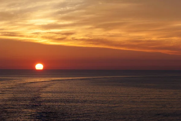 Słońce Spada Horyzont Boston Massachusetts — Zdjęcie stockowe
