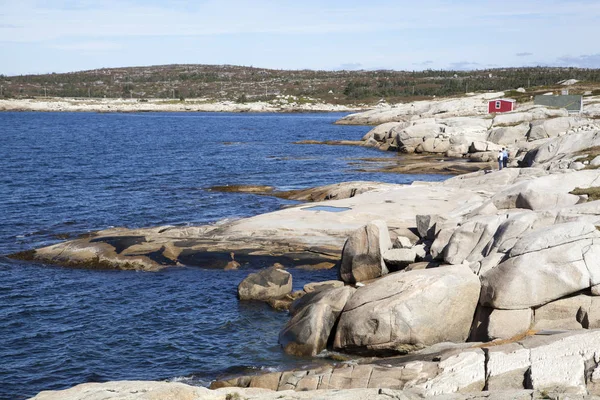 Picturesque Coastline Peggy Cove Village Popular Tourist Destination Nova Scotia — Stock Photo, Image