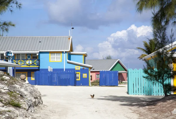 Bahamský barevné domy — Stock fotografie
