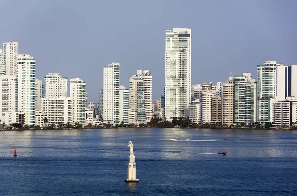 Quartiere residenziale Bocagrande di Cartagena — Foto Stock