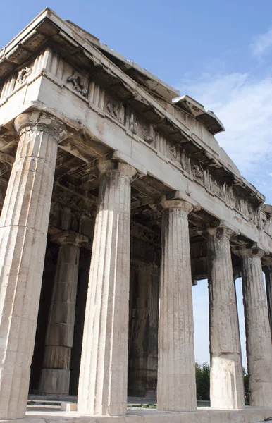 Temple of Hephaestus Entrance — Stock Photo, Image