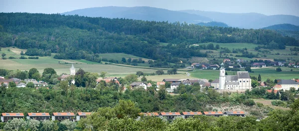 Emmersdorf an der Donau Stad Panorama — Stockfoto