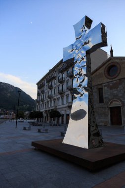 Lugano, İsviçre 'de güzel bir yaz günü