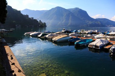 Lugano, İsviçre 'de güzel bir yaz günü