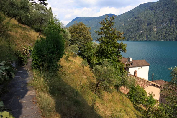 Europe Swit Lugano Summer — стоковое фото