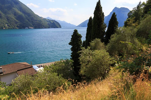 Europa Schweiz Lugano Sommar — Stockfoto