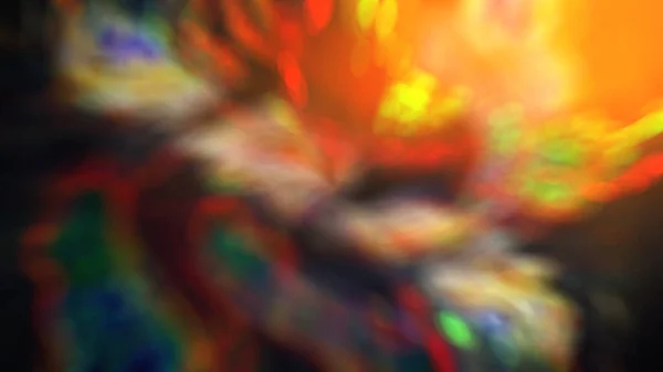 Fond Abstrait Reflets Multicolores Lumineux Image Floue Rendu — Photo