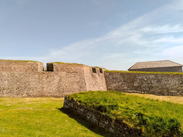 Старая Крепость Деревне Бетон Моль Байли Звездочный Замок Стены — стоковое фото