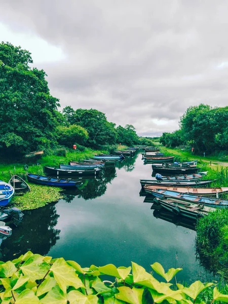 Sorakozó Csónakok Ross Castle Cill Airne Írország — Stock Fotó