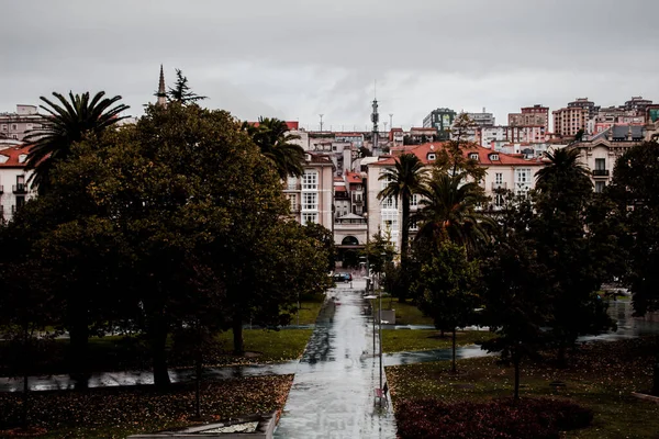 Vue Santander Par Temps Pluie — Photo