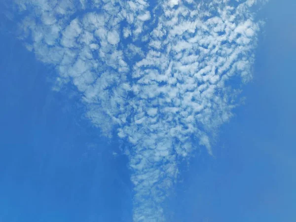 Gyönyörű Textúra Fehér Felhők Kék — Stock Fotó