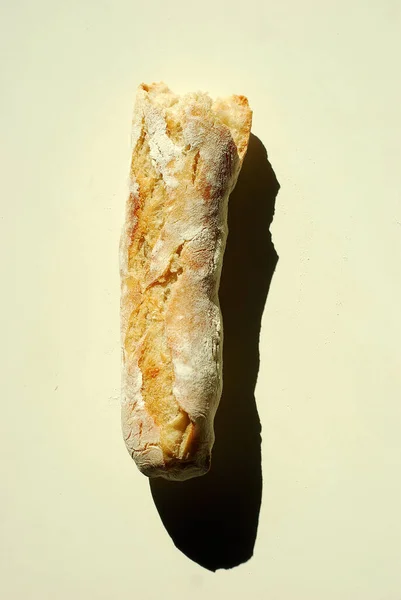 Fresh Homemade Broken Baguette — Stock Photo, Image