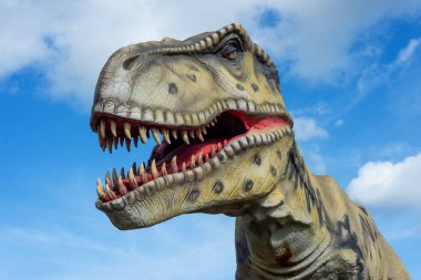 T-Rex Dinozor Modeli Wingham Vahşi Yaşam Parkı, Kent, İngiltere.