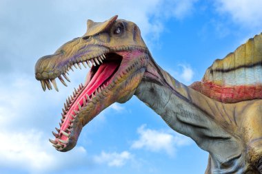 Spinosaurus Dinozor Modeli Wingham Vahşi Yaşam Parkı, Kent, İngiltere.