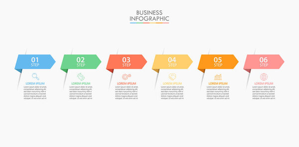 Business data visualization. timeline infographic icons designed for abstract background template