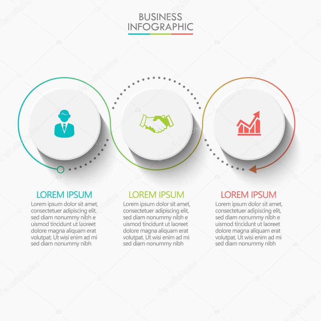 Business data visualization. timeline infographic icons designed for abstract background template