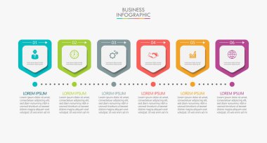 İş verisi görselleştirmesi. Soyut arkaplan şablonu için tasarlanmış zaman çizgisi bilgi simgeleri modern diyagram süreci teknolojisi dijital pazarlama veri sunum çizelgesi taşıyıcısı