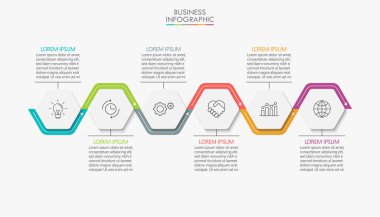 İş verisi görselleştirmesi. Soyut arkaplan şablonu için tasarlanmış zaman çizgisi bilgi simgeleri modern diyagram süreci teknolojisi dijital pazarlama veri sunum çizelgesi taşıyıcısı