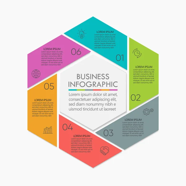 Wirtschaftskreislauf Zeitachse Infografik Symbole Für Abstrakte Hintergrundvorlage Meilenstein Element Moderne — Stockvektor