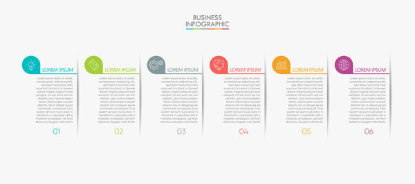Business data visualization. timeline infographic icons designed for abstract background template milestone element modern diagram process technology digital marketing data presentation chart Vector