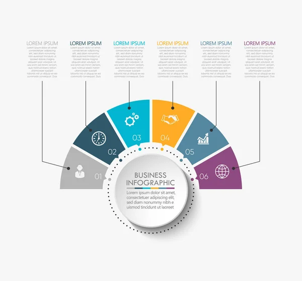 Wirtschaftskreislauf Zeitachse Infografik Symbole Für Abstrakte Hintergrundvorlage Meilenstein Element Moderne — Stockvektor