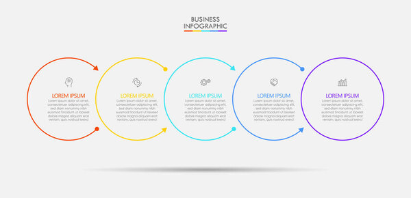 Business data visualization. timeline infographic icons designed for abstract background template milestone element modern diagram process technology digital marketing data presentation chart Vector