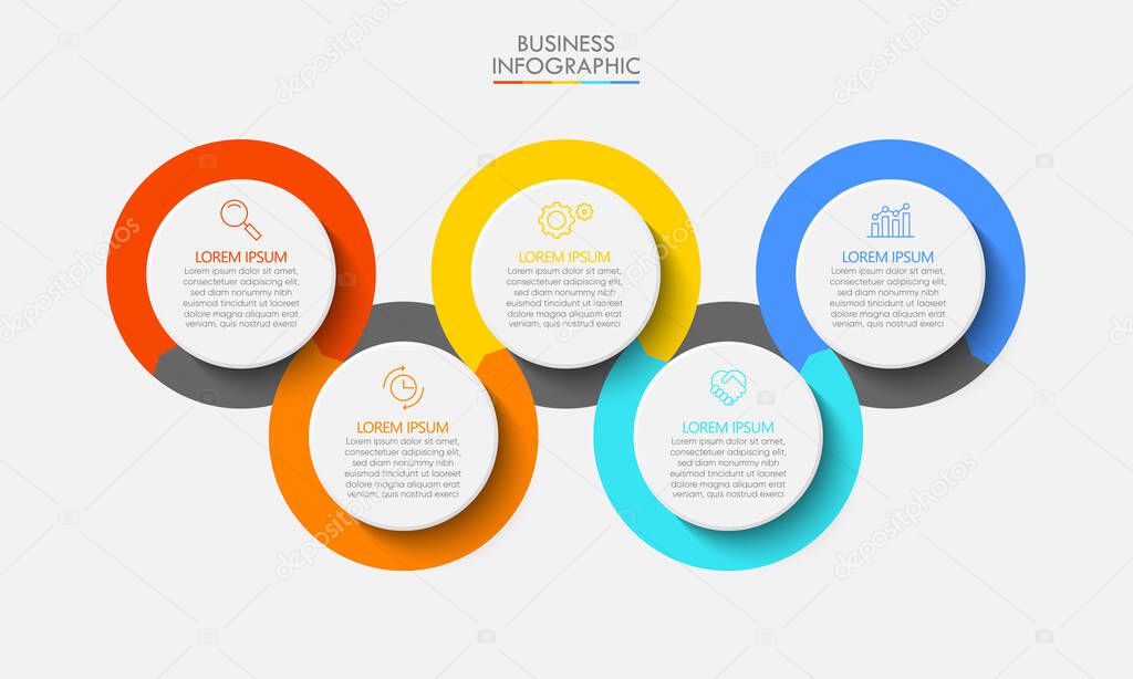 Business data visualization. timeline infographic icons designed for abstract background template milestone element modern diagram process technology digital marketing data presentation chart Vector