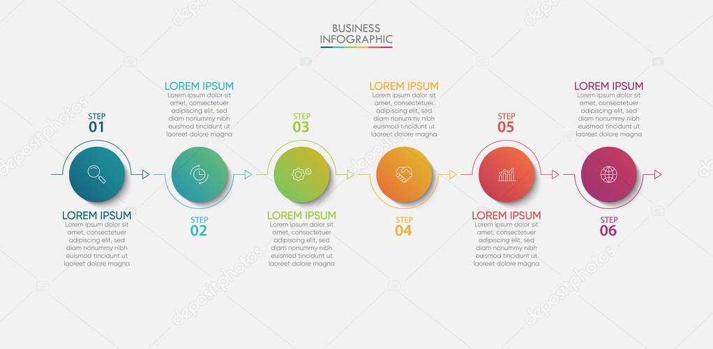 Business data visualization. timeline infographic icons designed for abstract background template milestone element modern diagram process technology digital marketing data presentation chart Vector