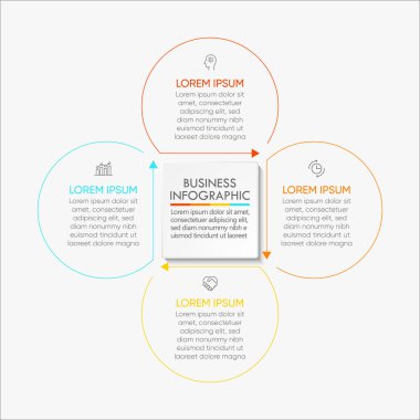 İş çevresi. Soyut arkaplan şablonu için tasarlanmış zaman çizgisi bilgi simgeleri modern diyagram süreci teknolojisi dijital pazarlama veri sunum çizelgesi taşıyıcısı