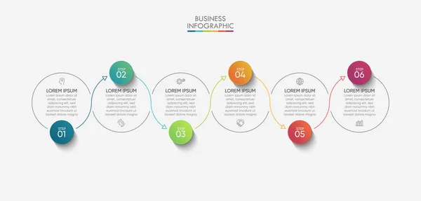 Visualisatie Van Bedrijfsgegevens Tijdlijn Infografische Pictogrammen Ontworpen Voor Abstracte Achtergrond — Stockvector