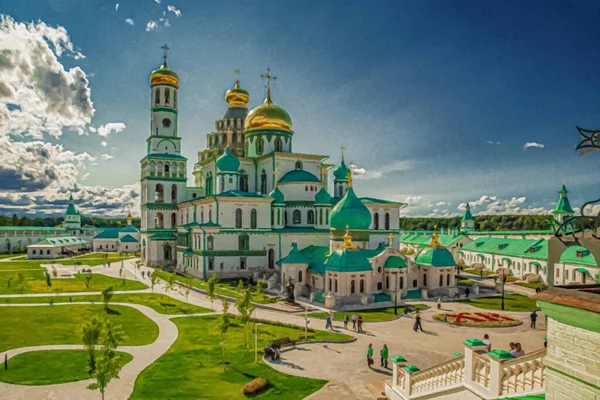 Rusya 'yı gezeceğim. Yeni Kudüs. Müze. Tanrı 'nın dirilişinin meşhur Kudüs Tapınağı' nın tıpatıp aynısı.