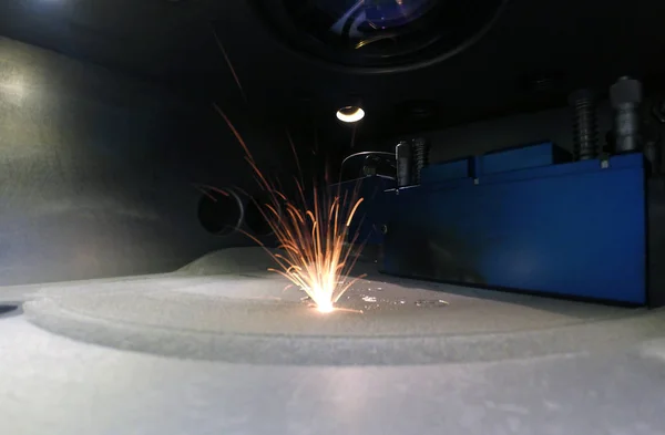 Impresora 3D de metal. Máquina de sinterización láser para metal. — Foto de Stock