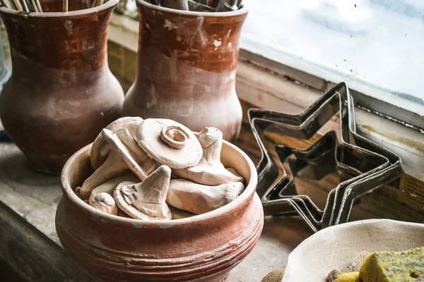 Small pottery closeup — Stock Photo, Image