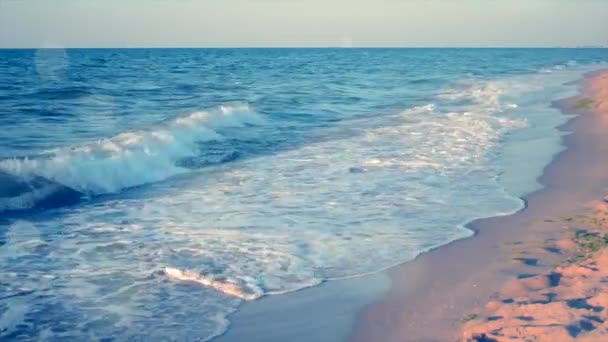 Ondas do mar costa do mar — Vídeo de Stock