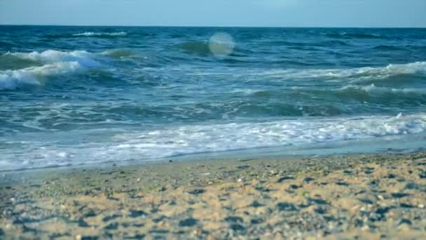 Tenger partján a tenger — Stock videók