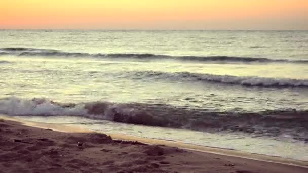 Víz és a hullámok tengeri táj táj ország jelenet háttér — Stock videók