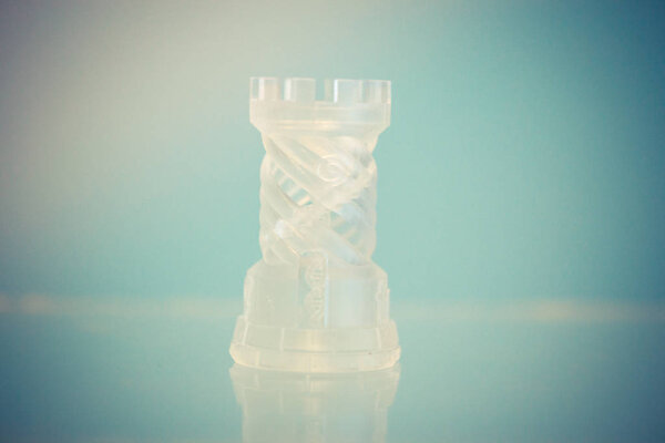 One object photopolymer printed on a 3d printer.