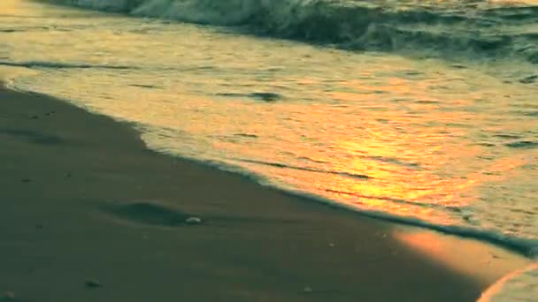 Вода і хвилі морські пейзажі сільський пейзаж фону сцени — стокове відео