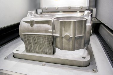 Model lazer sinterleme makine oluşturulan destekler ile çalışma odasında kalır