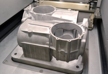 Model lazer sinterleme makine oluşturulan destekler ile çalışma odasında kalır