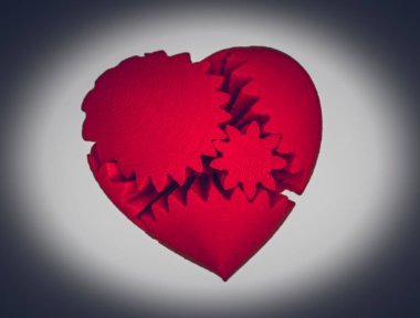 Beyaz arkaplanda izole edilmiş 3d yazıcı tarafından basılan nesneler