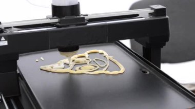 3D printerlere harcama maddeler sıvı hamur için. Krep yazdırma 3d printerlere harcama maddeler