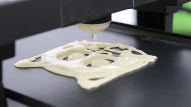 3D printerlere harcama maddeler sıvı hamur için. Krep yazdırma 3d printerlere harcama maddeler