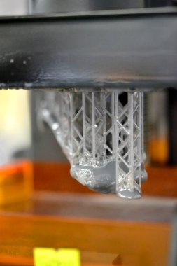 Stereolitografi DPL 3d yazıcı küçük ayrıntı ve sıvı damlalar oluşturur