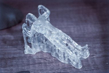 3D yazıcıya yazdırılmış nesneler.