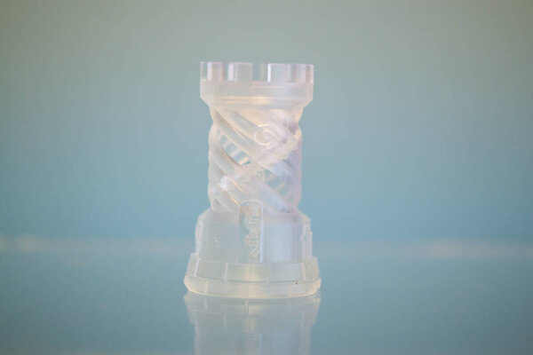 One object photopolymer printed on a 3d printer.
