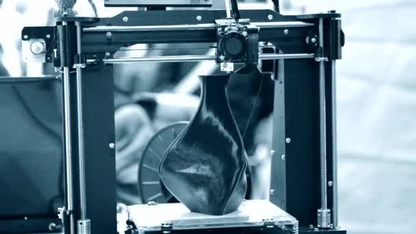 自动三维3D 3D打印机执行塑料. — 图库视频影像