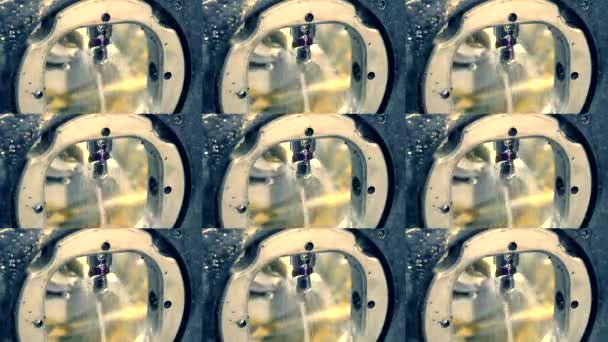 Frézování Opěrné Detail Řezání Frézování Titanu Opěrné Koruny Základny Pro — Stock video