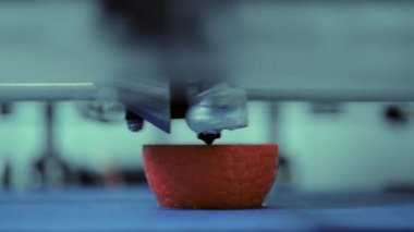 Nesneler 3D yazıcı tarafından yazdırıldı.