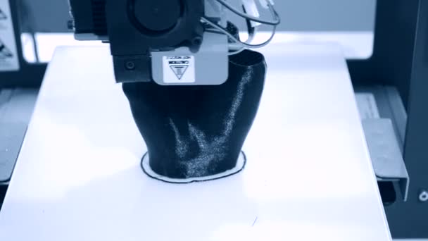 3D drukowania przetwarzania zbliżenie — Wideo stockowe